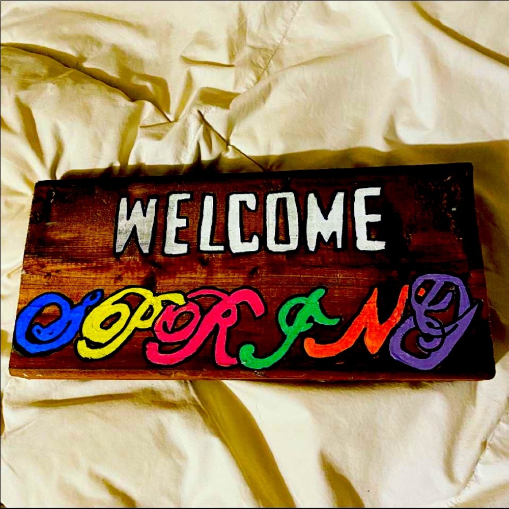 Welcome Spring sign